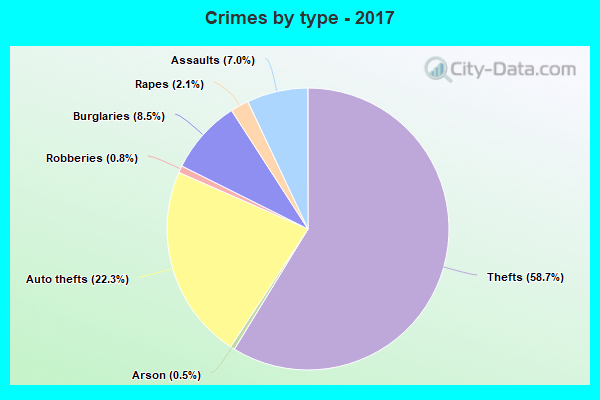 Crimes by type - 2017