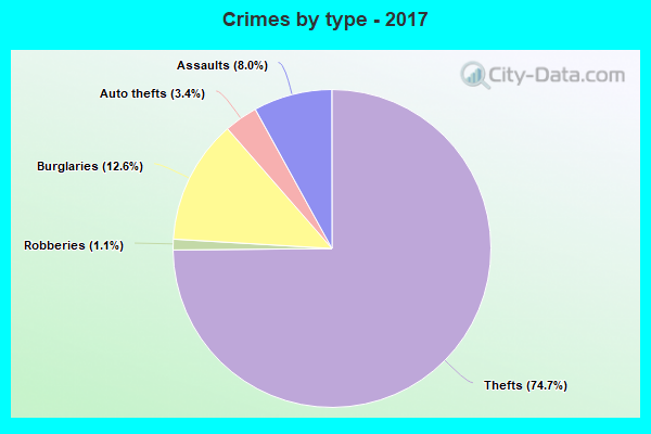 Crimes by type - 2017