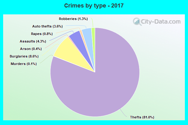 Crimes by type - 2017