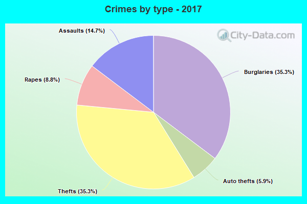 Crimes by type - 2017