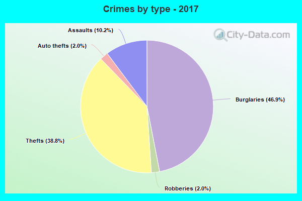 Crimes by type - 2017