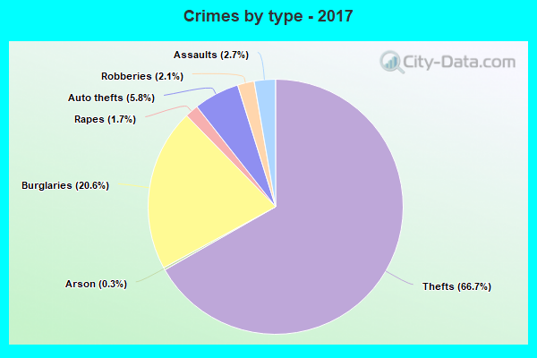 Crimes by type - 2017