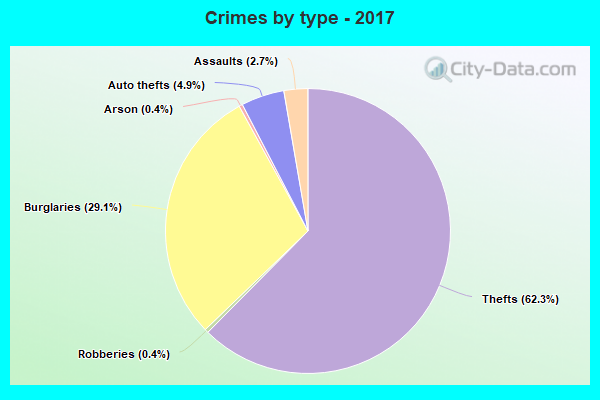 Crimes by type - 2017