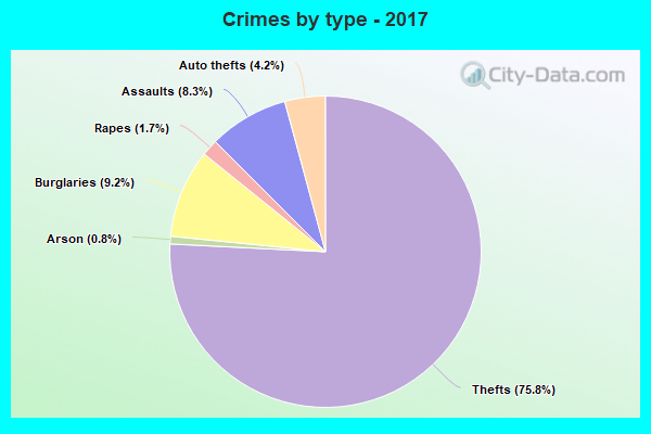 Crimes by type - 2017