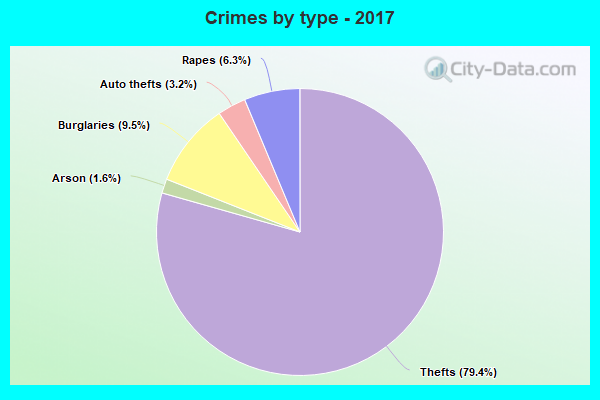 Crimes by type - 2017