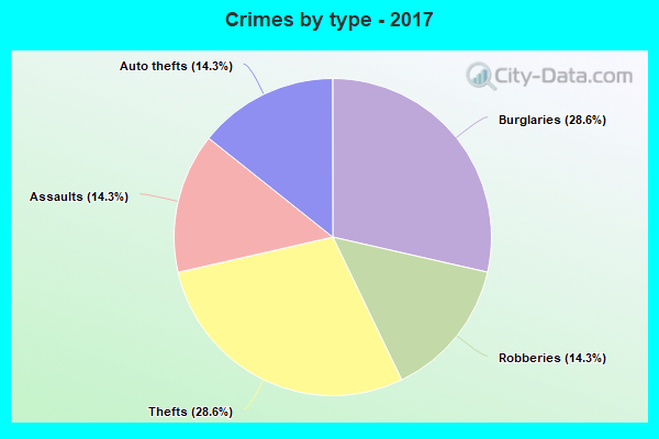 Crimes by type - 2017