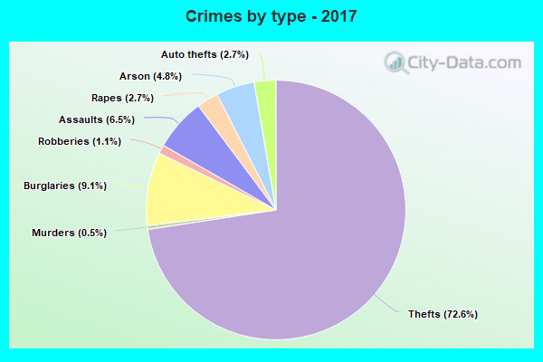 Crimes by type - 2017