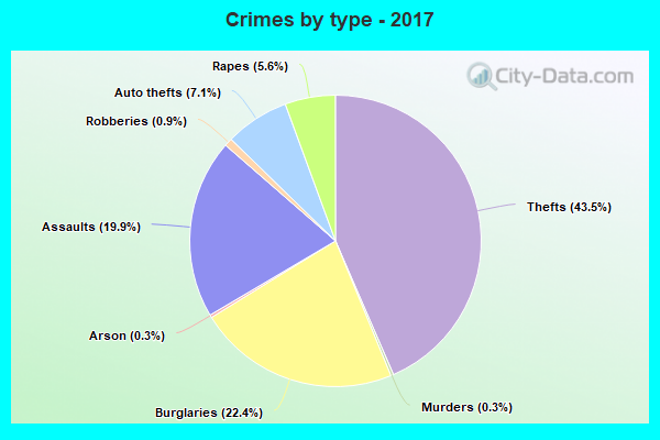 Crimes by type - 2017