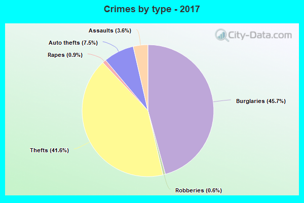 Crimes by type - 2017