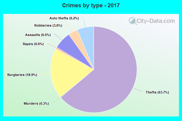 Crimes by type - 2017