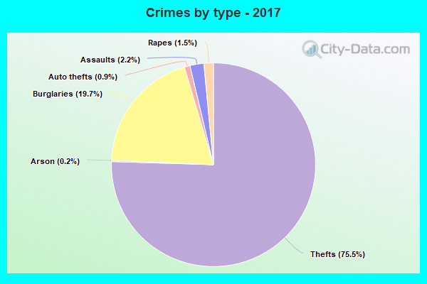 Crimes by type - 2017