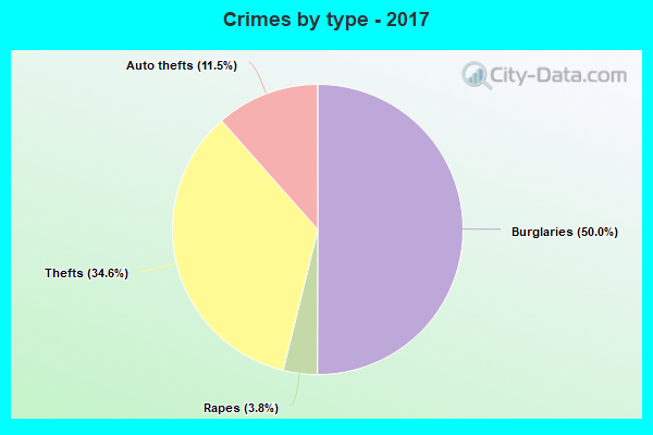 Crimes by type - 2017