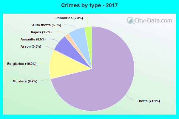 Crimes by type - 2017