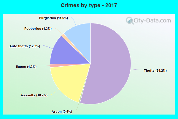 Crimes by type - 2017