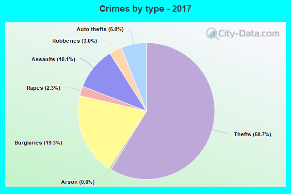 Crimes by type - 2017