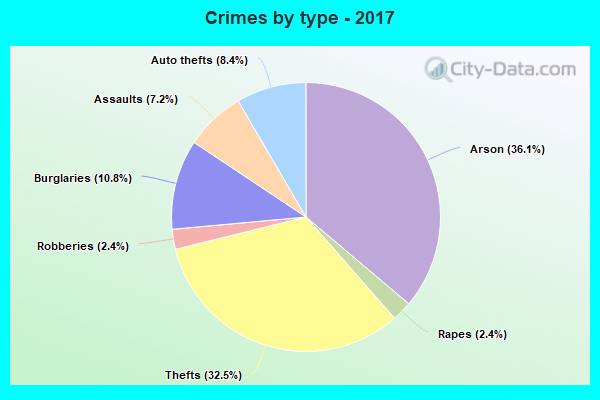 Crimes by type - 2017