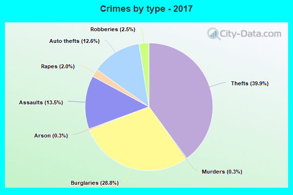 Crimes by type - 2017