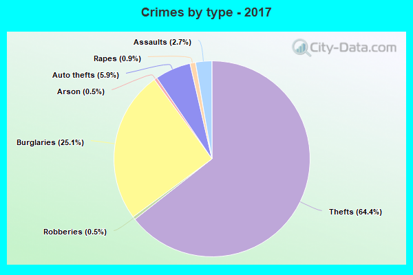 Crimes by type - 2017