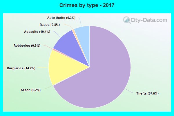 Crimes by type - 2017