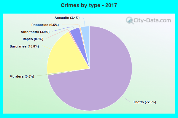 Crimes by type - 2017