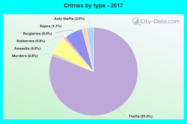 Crimes by type - 2017