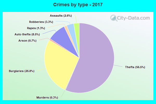 Crimes by type - 2017