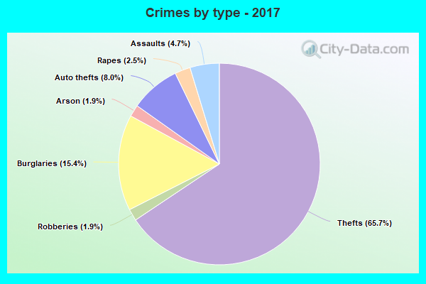 Crimes by type - 2017