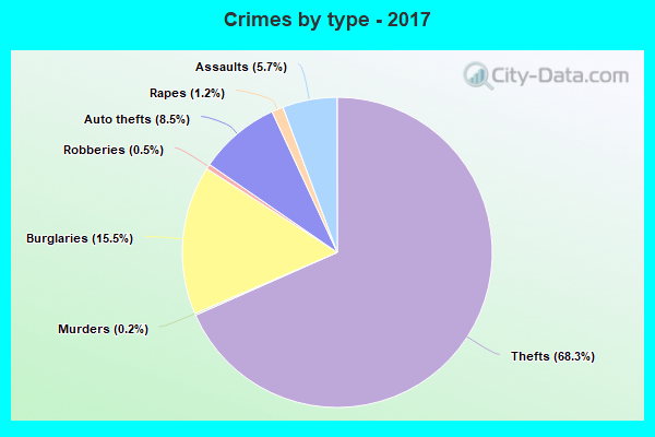 Crimes by type - 2017