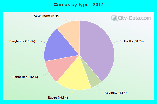 Crimes by type - 2017