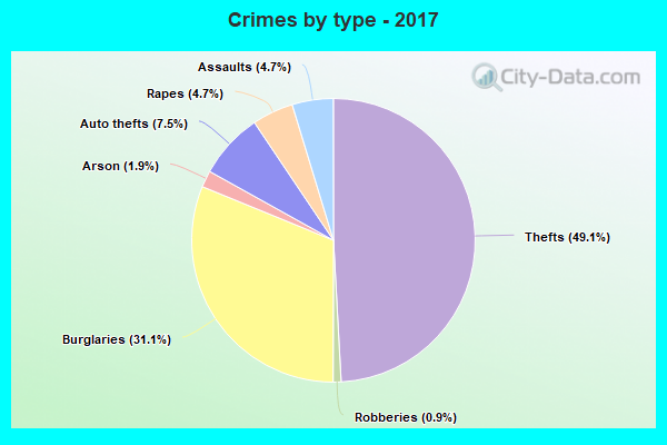 Crimes by type - 2017