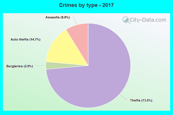 Crimes by type - 2017