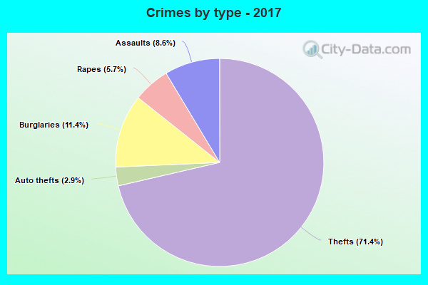 Crimes by type - 2017