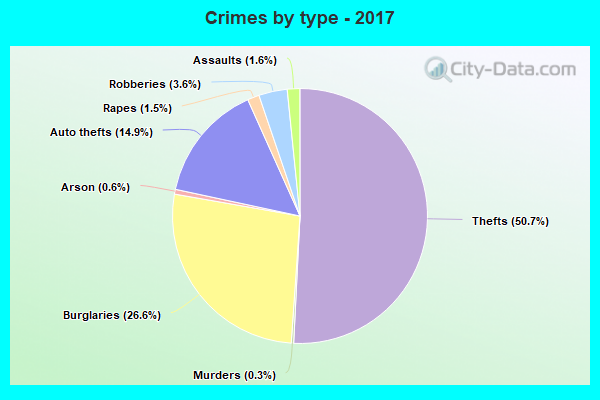 Crimes by type - 2017