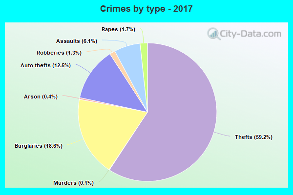 Crimes by type - 2017