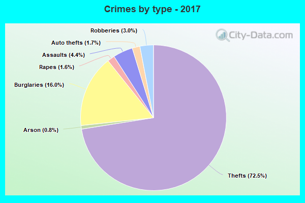 Crimes by type - 2017