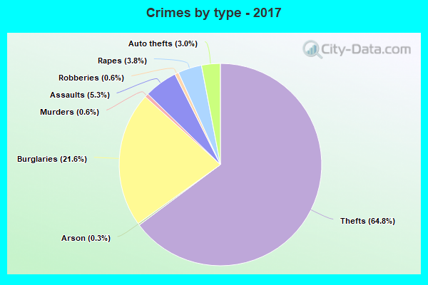 Crimes by type - 2017