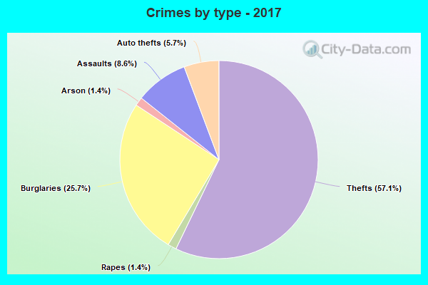 Crimes by type - 2017