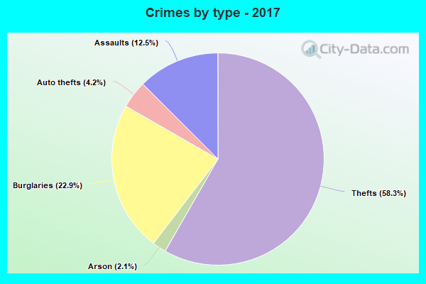 Crimes by type - 2017