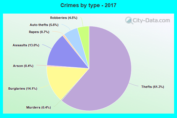 Crimes by type - 2017