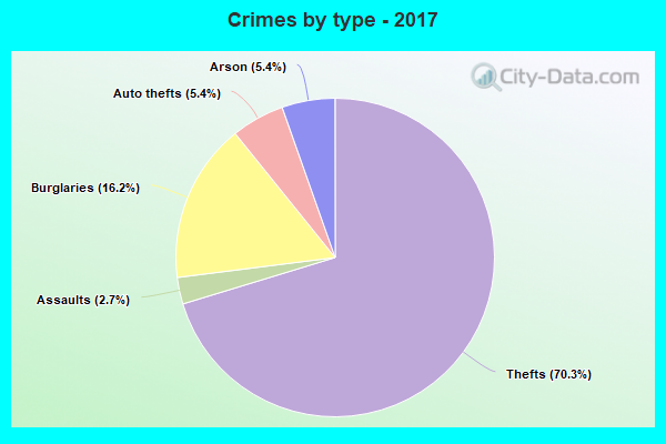 Crimes by type - 2017