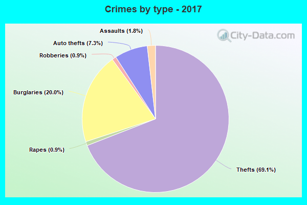 Crimes by type - 2017