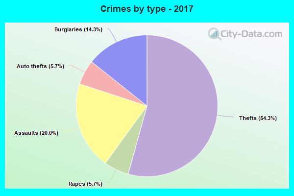 Crimes by type - 2017