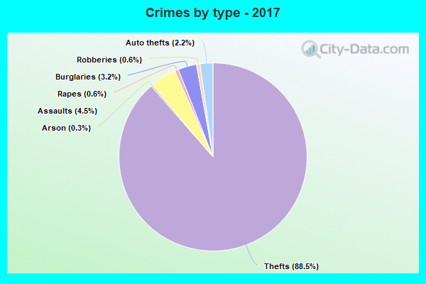 Crimes by type - 2017