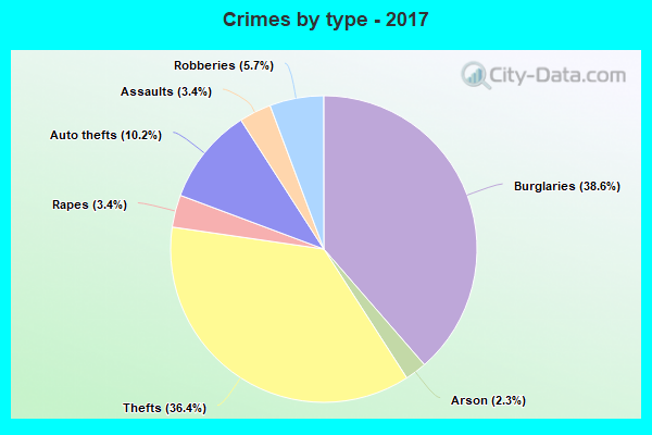 Crimes by type - 2017