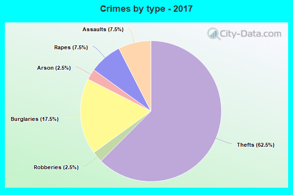 Crimes by type - 2017