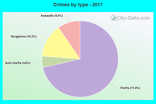 Crimes by type - 2017