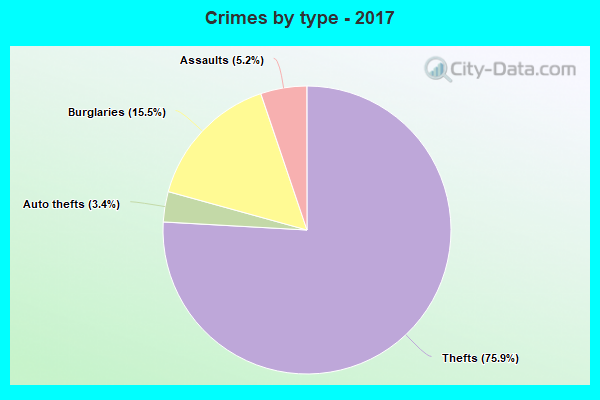 Crimes by type - 2017