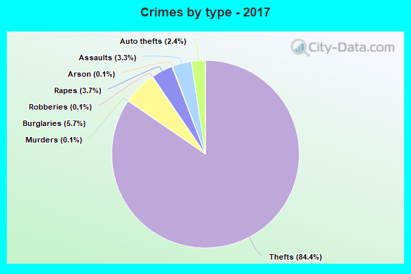 Crimes by type - 2017