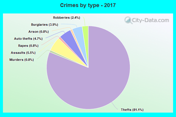 Crimes by type - 2017