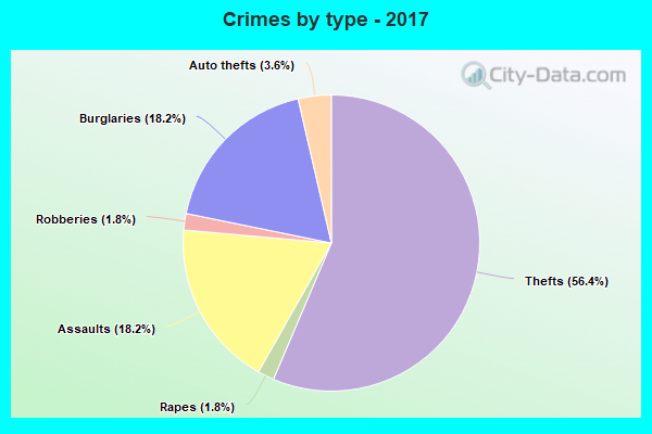 Crimes by type - 2017